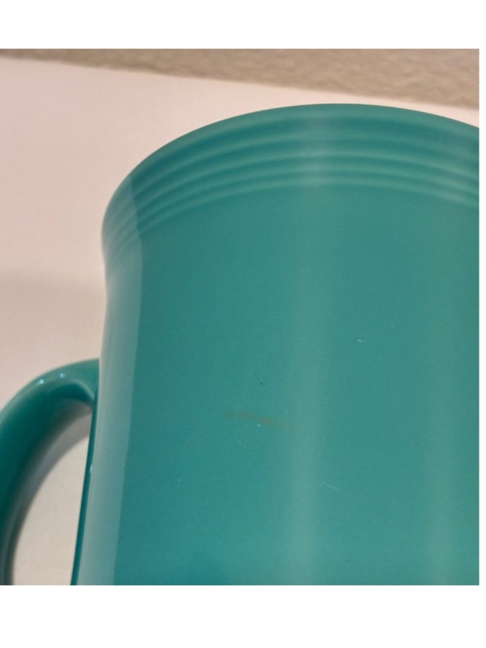Fiestaware Java Coffee Mug Set of 2 Homer Laughlin China Turquoise 12 oz EUC - Picture 6 of 7